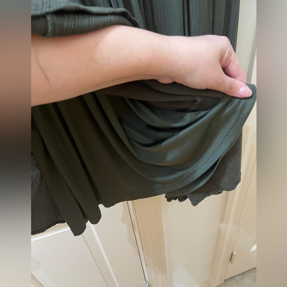 Torrid Sage Green Long Sleeve Dress - Picture 5 of 10